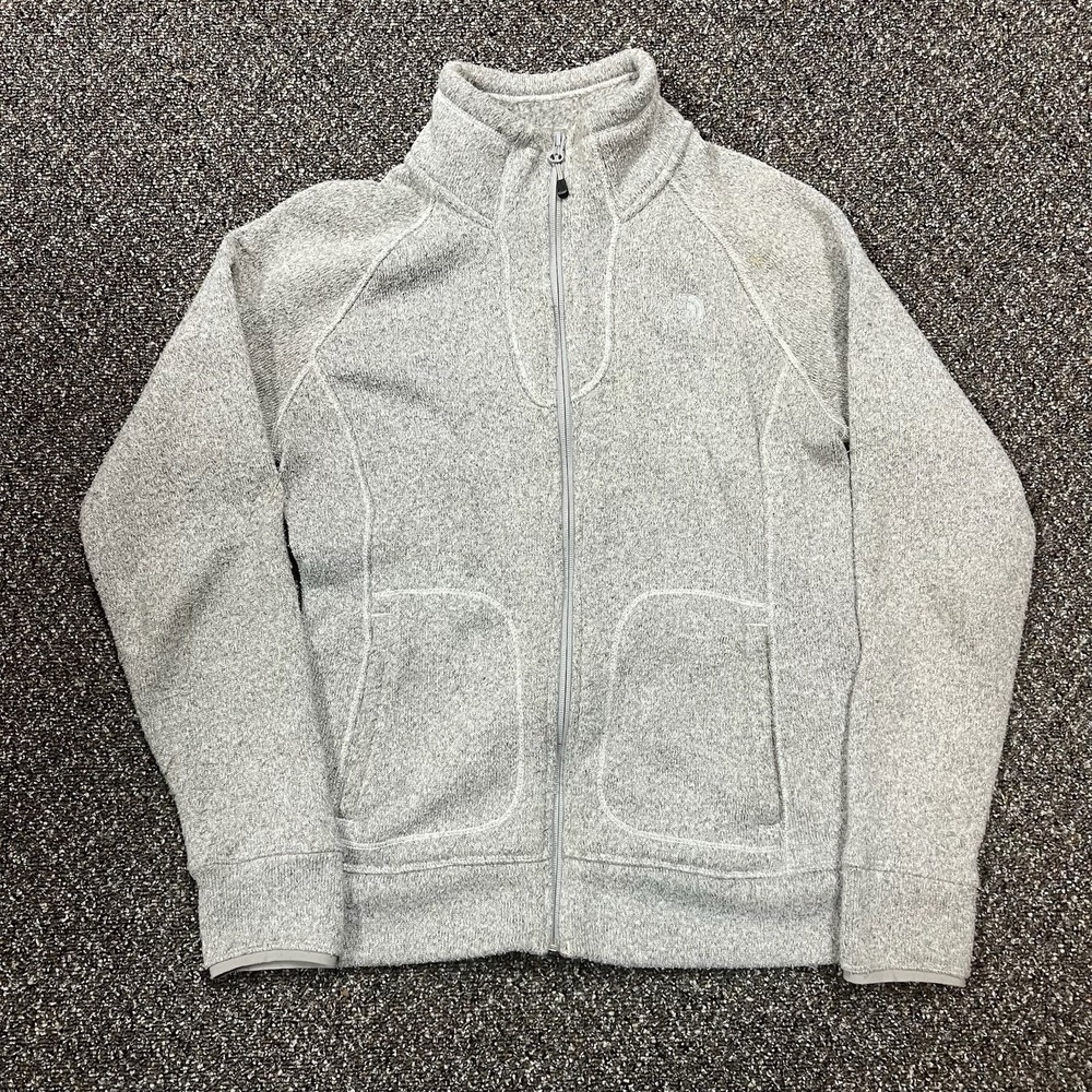 The North Face Women Sweater Jacket Small Dark Gray Zip Up Casual Activewear